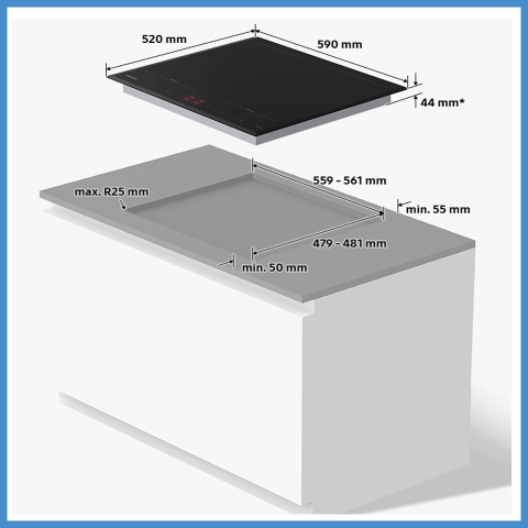 Bếp Từ Âm SamSung NZ63B5046FK/SV