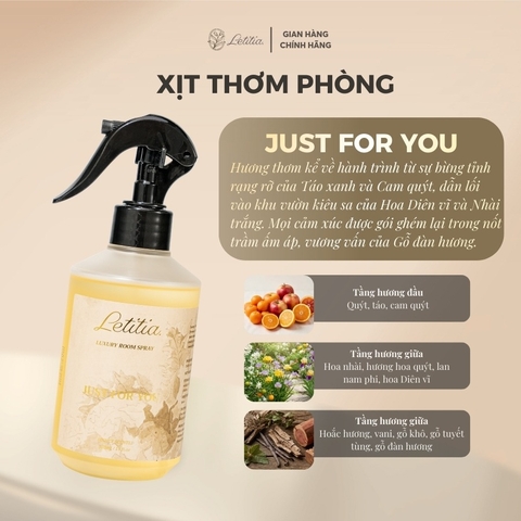 Bình Xịt Thơm Phòng Just For You
