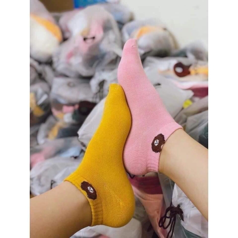 COMBO 5 SET (24K/ SET) SET 10 TẤT GẤU KÈM TÚI GẤU- LỚN