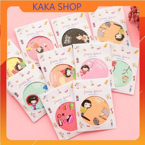 GƯƠNG MINI CẦM TAY BỎ TÚI NHIỀU MẪU