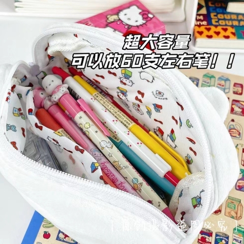 TÚI ĐỰNG BÚT- MỸ PHẨM KITTY BÔNG MS1165