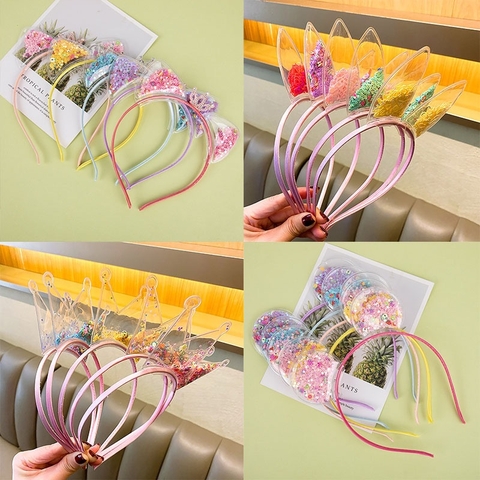 COMBO 5 CÁI (5K/CÁI) BỜM CÀI TÓC TAI MÈO/ VƯƠNG NIỆM KIM TUYẾN MS1166 (MIX MẪU)