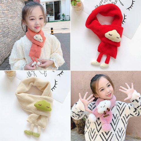 COMBO 5 CÁI (27K/ CÁI) KHĂN CHOÀNG LEN ĐÁM MÂY BÉ GÁI BÉ TRAI