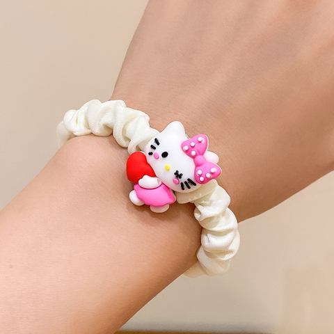 COMBO 5 VĨ (10K/VĨ) VĨ 5 CHUN BUỘC TÓC NHÚNG TRẮNG ICON- MS904