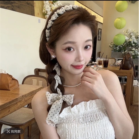 CÀI GỢN SÓNG PHỐI RUY BĂNG NƠ MS1171