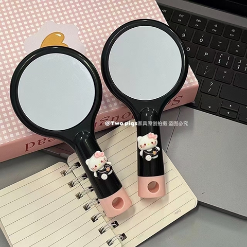 COMBO 20 CÁI (15.5K/CÁI) LƯỢC KÈM GƯƠNG KITTY ĐEN- MS1157