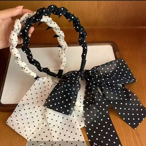 COMBO 5 CÁI (16K/ CÁI) CÀI GỢN SÓNG PHỐI RUY BĂNG NƠ MS1171