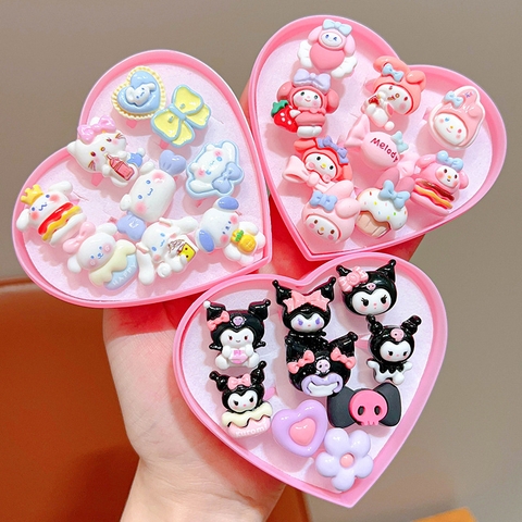 COMBO 5 HỘP (19K/ HỘP) HỘP 9 NHẪN SANRIO CHO BÉ