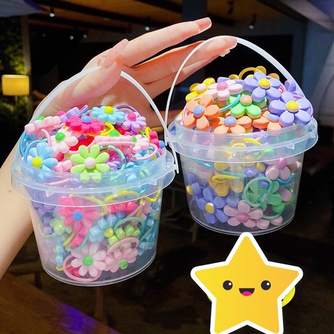 COMBO 20 XÔ (27.5K/ XÔ) XÔ 50 SỢI CHUN BUỘC TÓC CHO BÉ