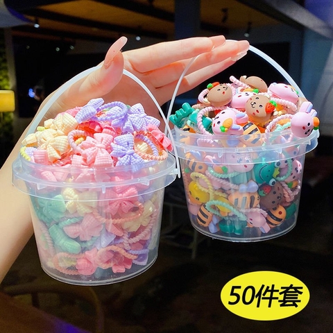 COMBO 20 XÔ (27.5K/ XÔ) XÔ 50 SỢI CHUN BUỘC TÓC CHO BÉ