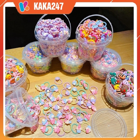 COMBO 20 XÔ (27.5K/ XÔ) XÔ 50 SỢI CHUN BUỘC TÓC CHO BÉ