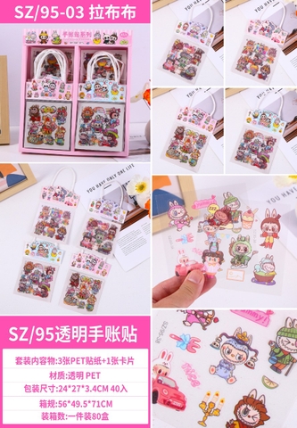 COMBO 10 TÚI STICKER LABUBU