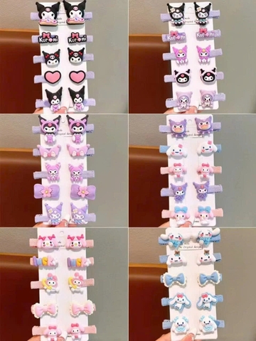 VĨ 10 KẸP MÁI BỌC VẢI HOẠT HÌNH KORUMI MELODY MS1104 (1)