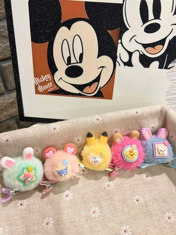 KẸP MÁI THÚ BÔNG LOOPY CAPYBARA LABUBU HOẠT HÌNH (1)