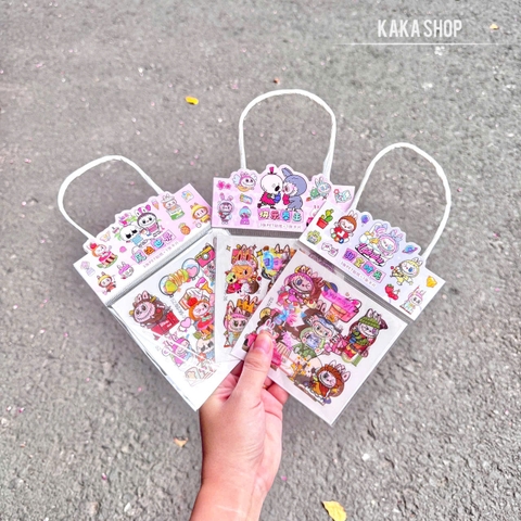 COMBO 10 TÚI STICKER LABUBU