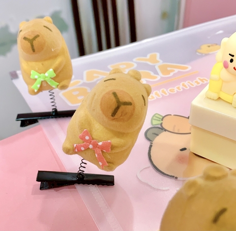 COMBO 10 CÁI - KẸP MÁI LÒ XO CAPYBARA