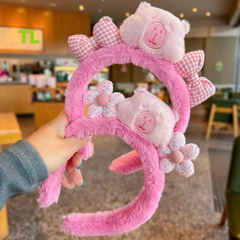 COMBO 5 CÁI (15K/CÁI) BỜM HỒNG CAPYBARA HOA MS1124