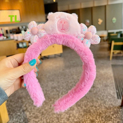 COMBO 5 CÁI (15K/ CÁI) BỜM HỒNG CAPYBARA HOA MS1124