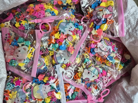 COMBO 5 (6K/SET)- SET TÚI ZIP 20 KẸP CÀNG CUA MINI HOẠT HÌNH CHO BÉ