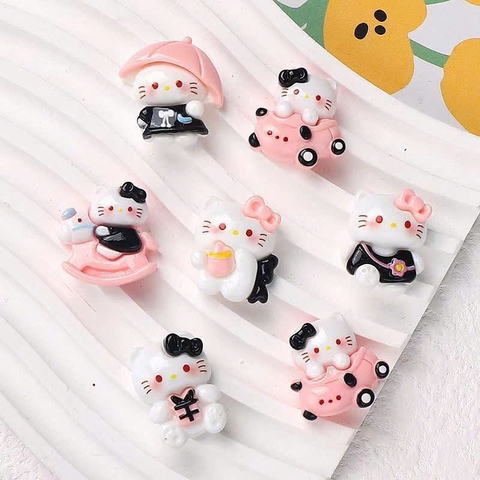 1000 CHARM KITTY ĐEN HỒNG