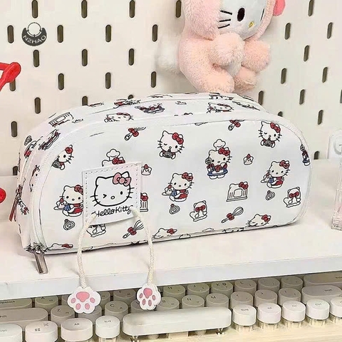 TÚI ĐỰNG BÚT 2 NGĂN KITTY