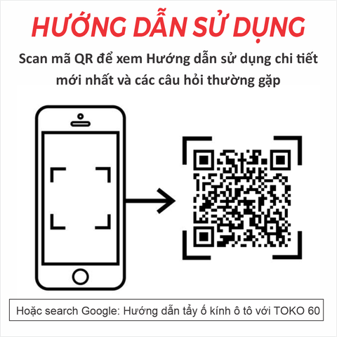 TOKO 60 - Dung dịch tẩy ố kính ô tô tại nhà, tẩy cặn canxi, ố mốc kính ô tô, ố màng dầu, lựa chọn hàng đầu của Garage