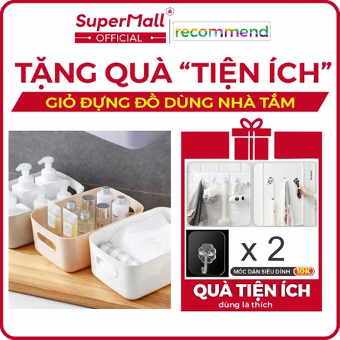 Giỏ đựng đồ dùng nhà tắm, nhà bếp, tiết kiệm không gian, phong cách tối giản kiểu Nhật