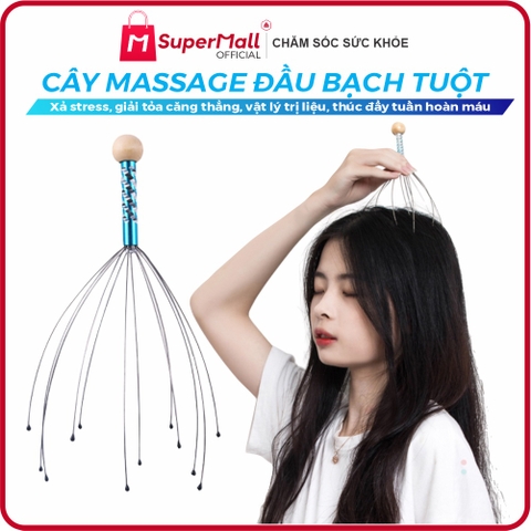 Cây massage đầu vật lý trị liệu hình bạch tuộc mát xa thư giãn xả stress giúp bạn giải tỏa căng thẳng mệt mỏi