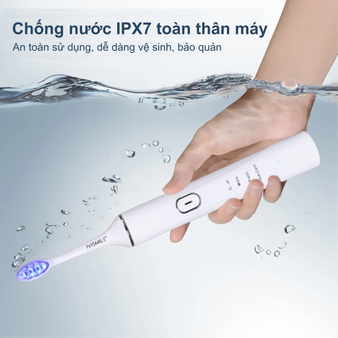 Bàn chải đánh răng điện tích hợp LED tẩy trắng răng IVISMILE LED Sonic Electric Toothbrush PRO Limited Edition