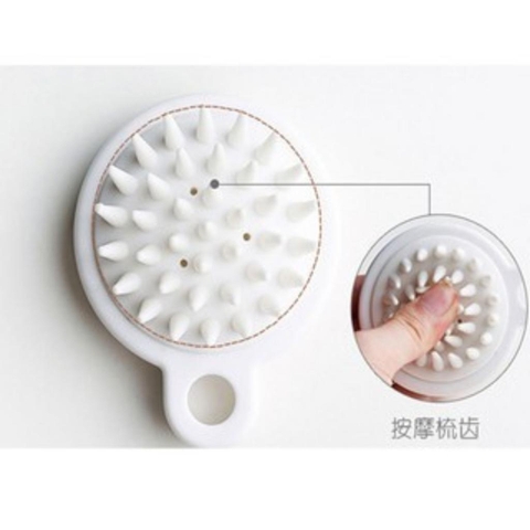 Lược gội đầu silicon MUJI – làm sạch sâu bụi bẩn trên da đầu, tẩy tế bào chết, massage thư giãn, kích thích mọc tóc