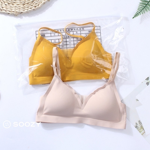 Áo lót nữ cúp tam giác siêu mỏng gợi cảm 💓 FREESHIP 💓 lưng đẹp, không lộ vết, không gọng, điều chỉnh được, thoáng khí