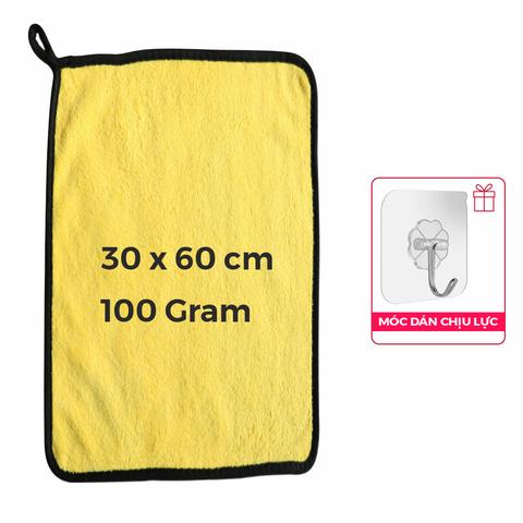 Khăn lau ô tô 2 mặt đa năng Microfiber siêu mềm siêu thấm, dày, không đổ lông, chuyên dụng lau xe ô tô