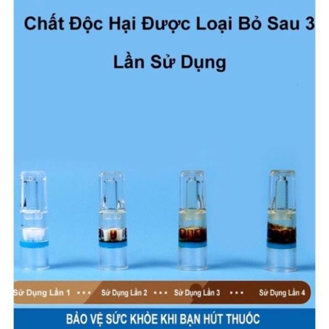 Hộp 100 đầu lọc khói T100, lọc khói bẩn, hạn chế tác hại của khói