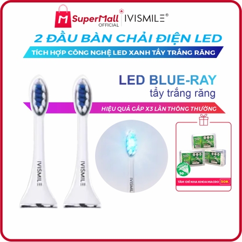 Bàn chải đánh răng điện tích hợp LED tẩy trắng răng IVISMILE LED Sonic Electric Toothbrush PRO Limited Edition