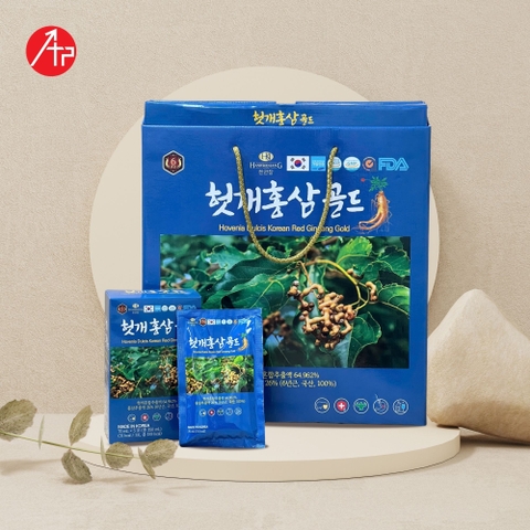 Thực phẩm bổ sung Hovenia Dulcis Korean Red Ginseng Gold