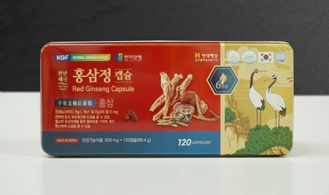 Viên Đạm Hồng Sâm Linh Chi Nhung Hươu Hanmi Hộp 120 Viên