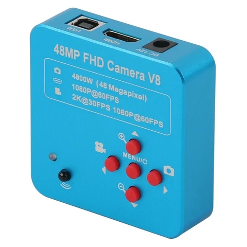 Camera USB HDMI 48MP chuyên dùng cho kính hiển vi (Full HD 48MP 2K 1080P 60FPS Industry Video Microscope Camera HDMI-compatible USB Simultaneous Output Magnifier Chip Phone Repair)