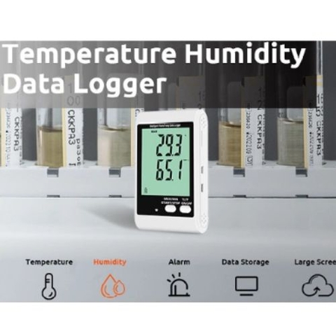 Nhiệt Ẩm Kế Tự Ghi màn hình LCD DWL-20E Theo TT BYT