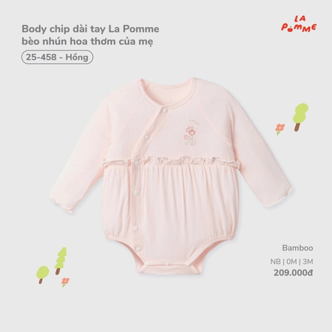Body chip dài tay La Pomme bèo nhún hoa thơm của mẹ 25458
