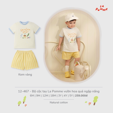 Bộ cộc tay La Pomme vườn hoa quả ngập nắng 12467