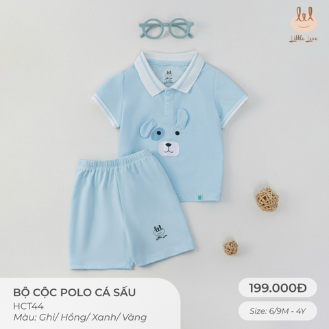Bộ cộc polo cá sấu HCT44