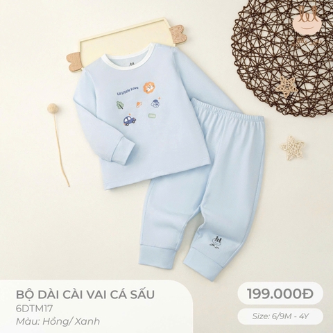 Bộ dài cài vai cá sấu in họa tiết