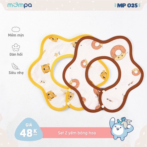 Set 2 yếm bông hoa MP025
