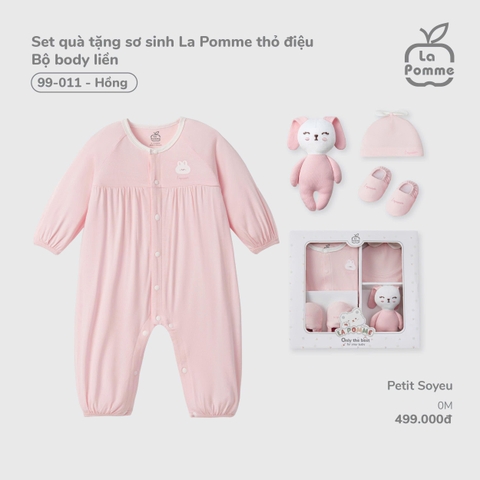 Set quà tặng sơ sinh La Pomme thỏ điệu