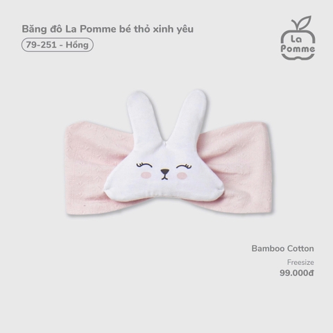 Băng đô La Pomme bé thỏ xinh yêu