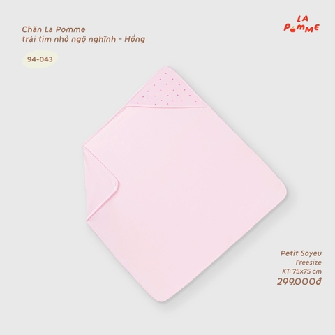Chăn La Pomme trái tim nhỏ ngộ nghĩnh 94043