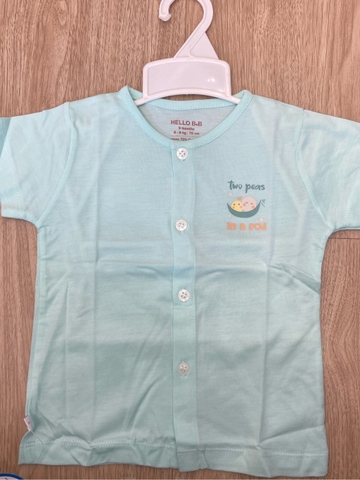 Áo cài giữa màu tay ngắn AL0004