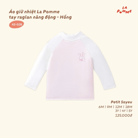 Áo giữ nhiệt La Pomme tay raglan năng động