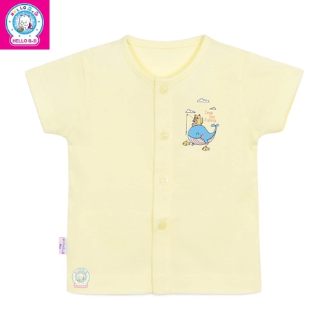 Áo cài giữa màu tay ngắn AL0004