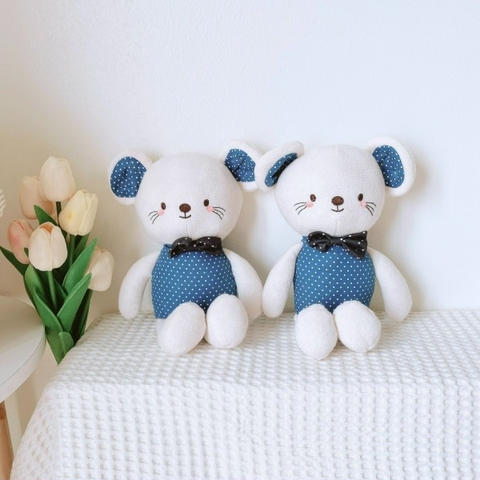 BB.0061 Gấu chấm bi Xanh Monona